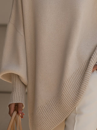 Nuvola | Maglione Oversize Drappeggiato con Collo Larg