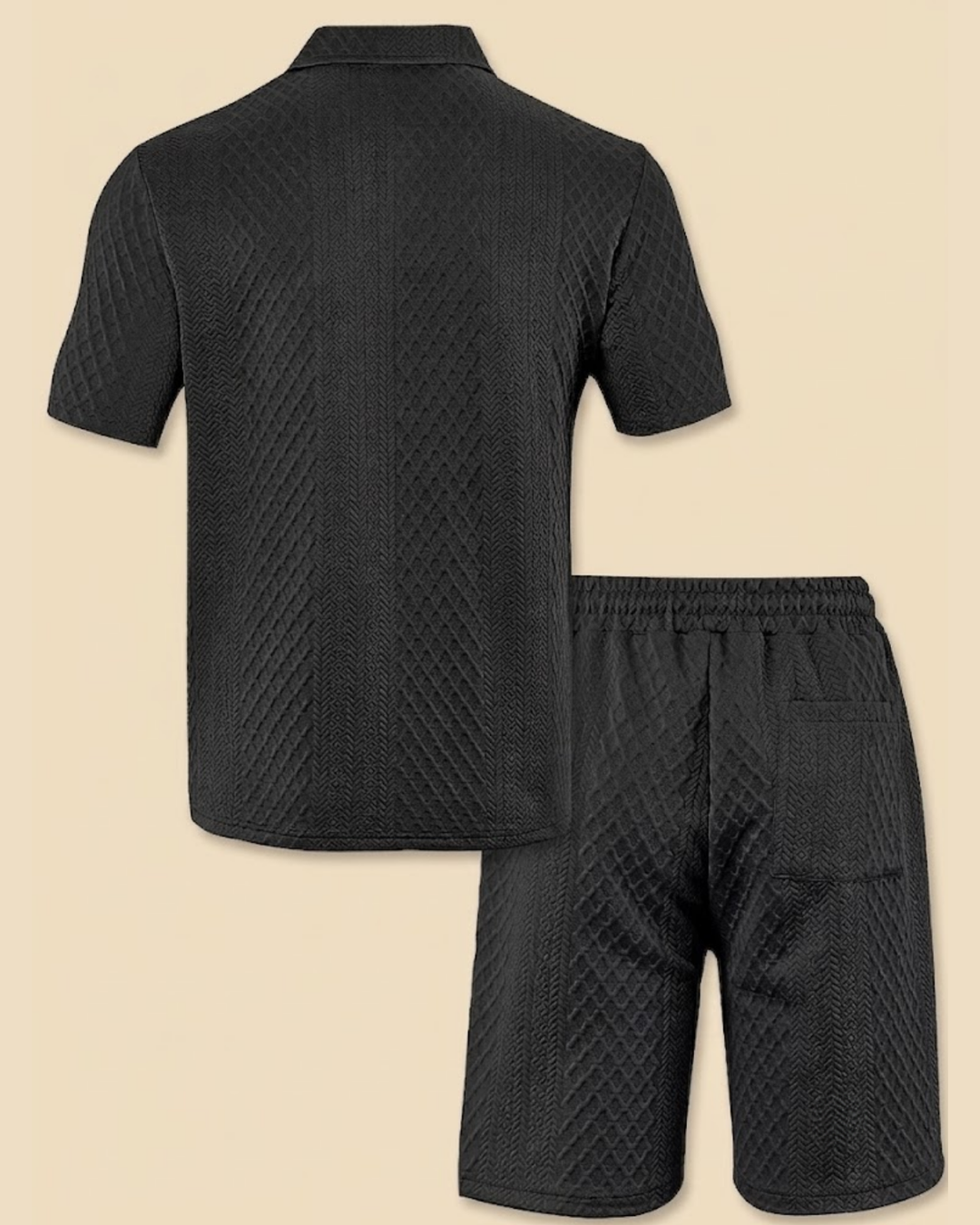 Set Estivo 2 Pezzi Casual Tessuto Jacquard