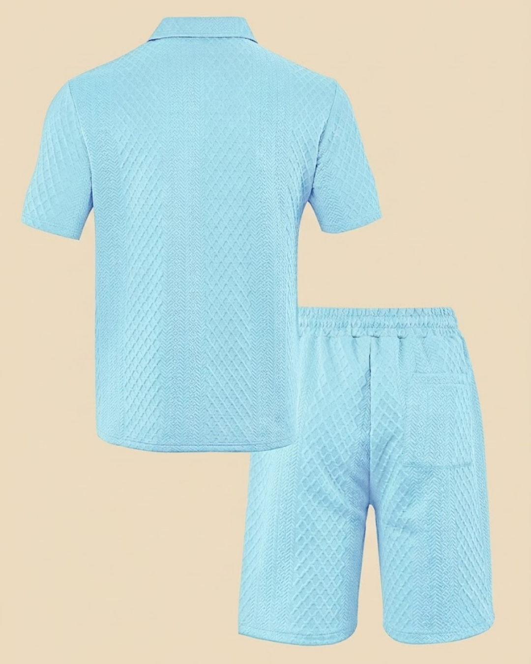 Set Estivo 2 Pezzi Casual Tessuto Jacquard
