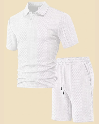 Set Estivo 2 Pezzi Casual Tessuto Jacquard