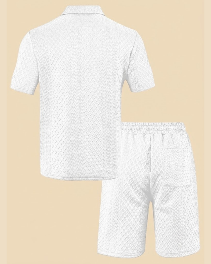 Set Estivo 2 Pezzi Casual Tessuto Jacquard