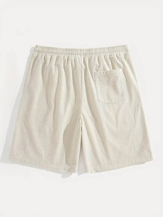 Pantaloni Corti Casual con Coulisse Testurizzati
