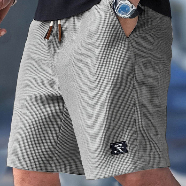 Pantaloni Corti Casual con Coulisse Testurizzati