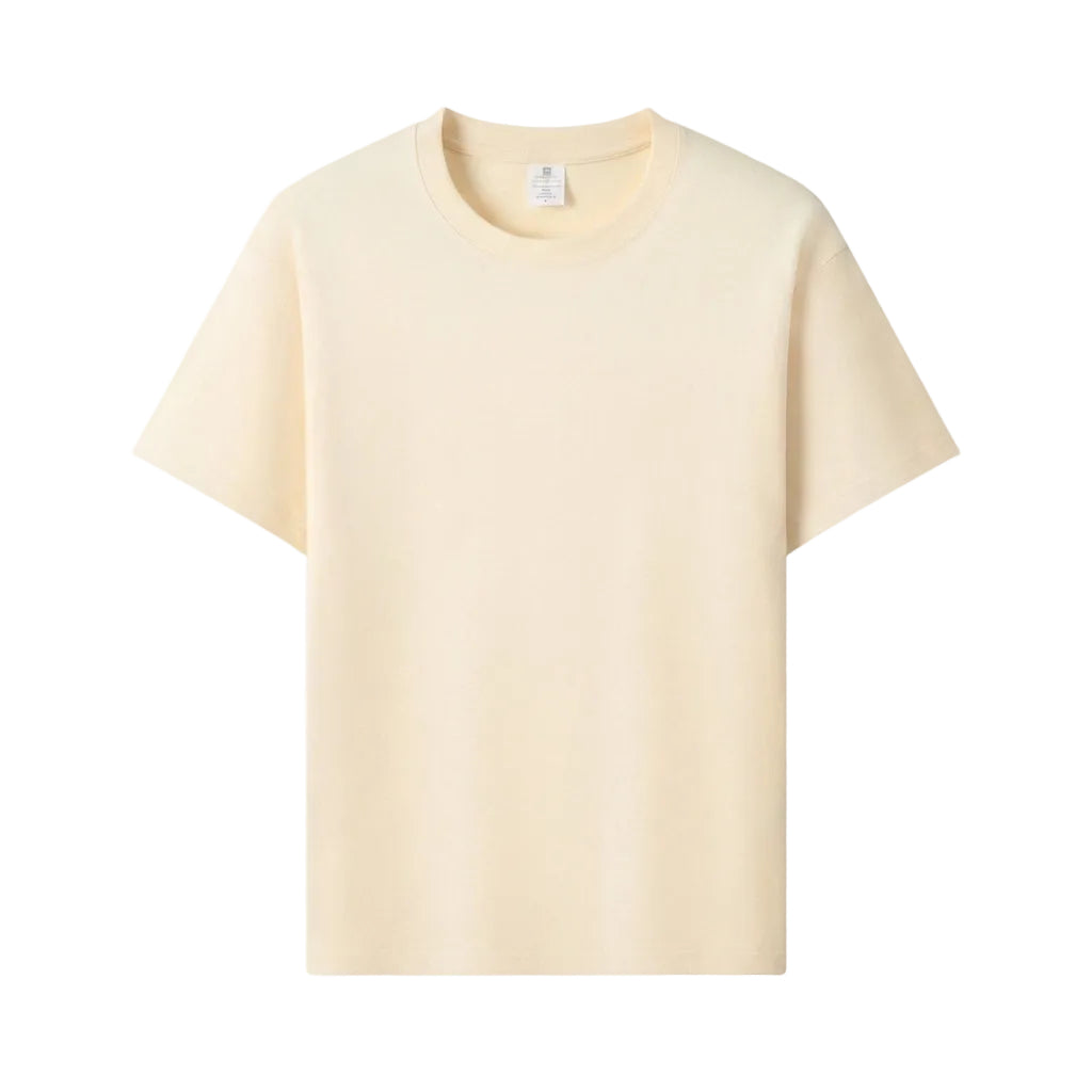 T-shirt Girocollo Oversize in Cotone