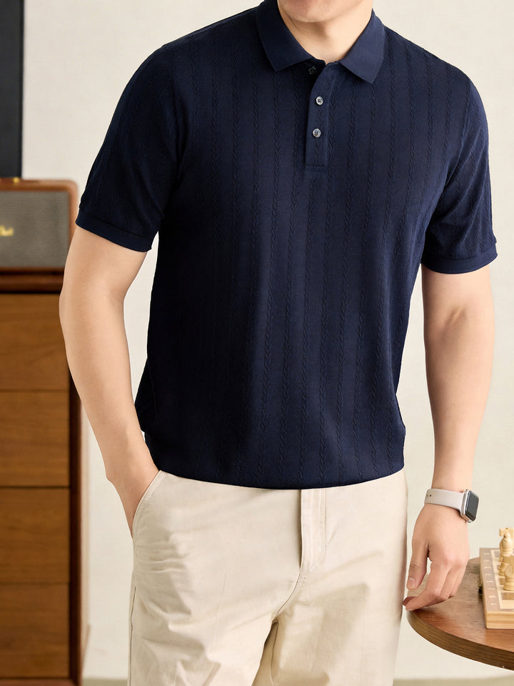 Lorenzo | Polo in Maglia Testurizzata