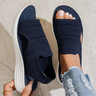 Sandali da donna con plateau in materiale traspirante | Serena