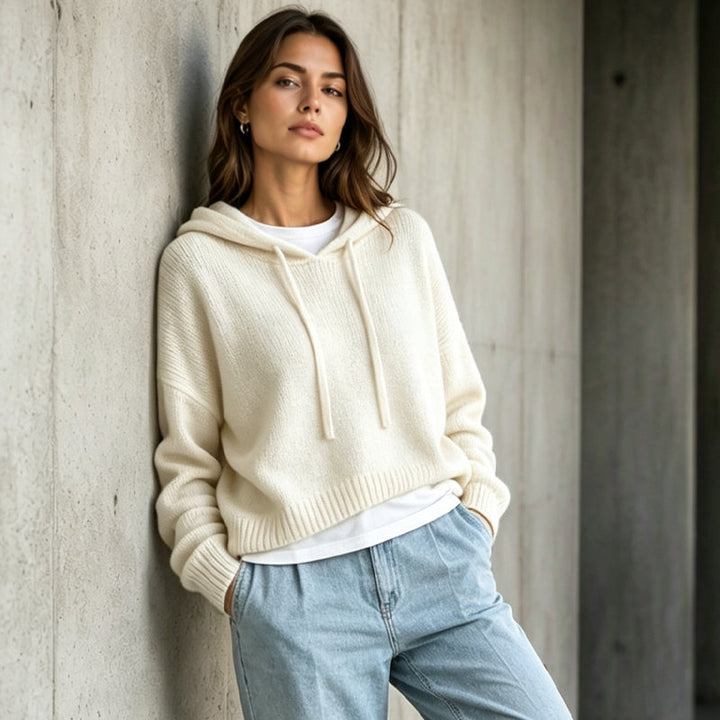 Sera | Maglione lavorato a maglia con cappuccio