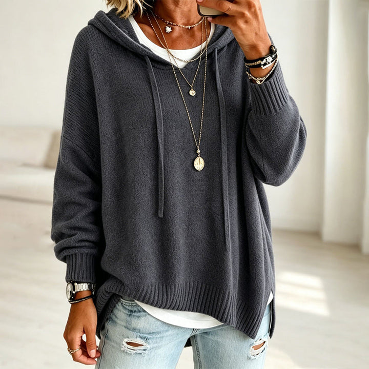 Sera | Maglione lavorato a maglia con cappuccio