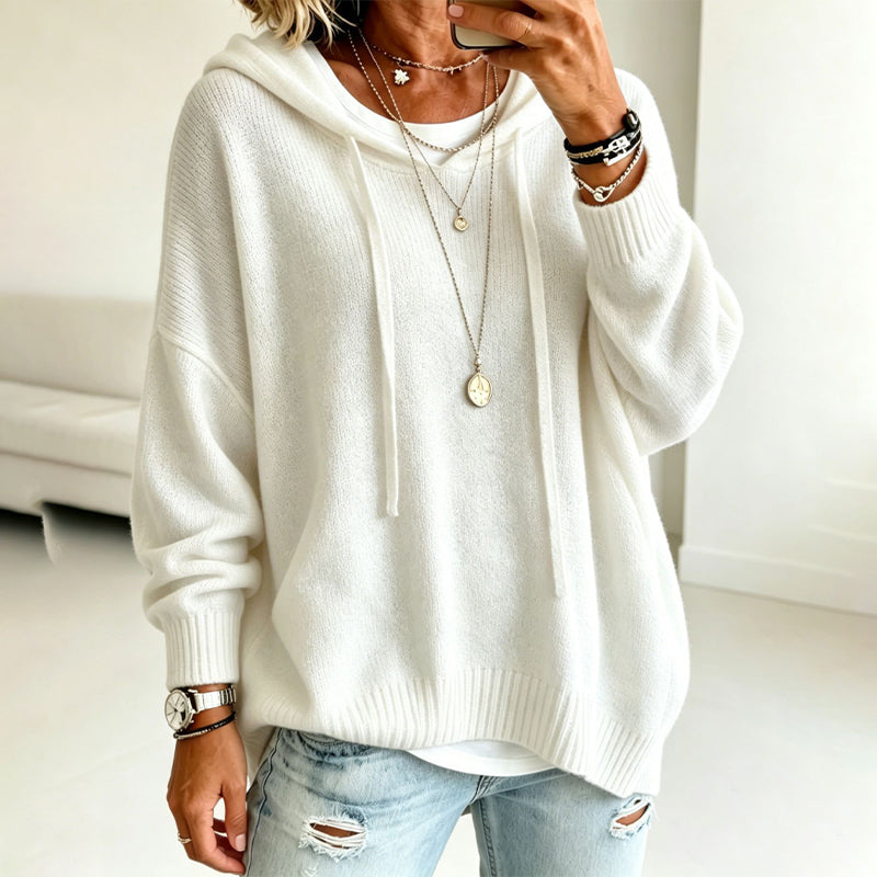 Sera | Maglione lavorato a maglia con cappuccio