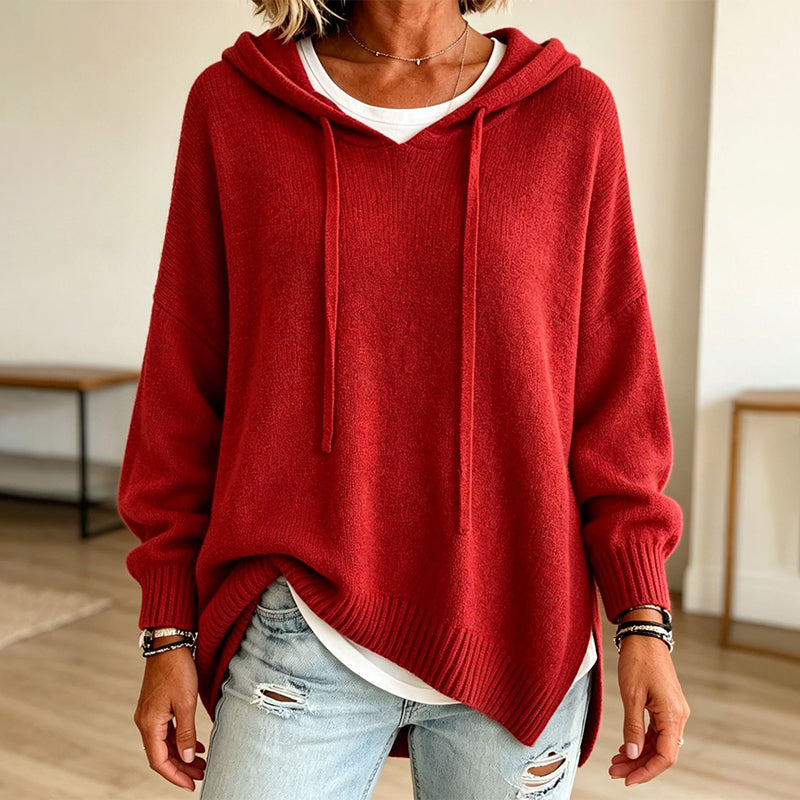Sera | Maglione lavorato a maglia con cappuccio