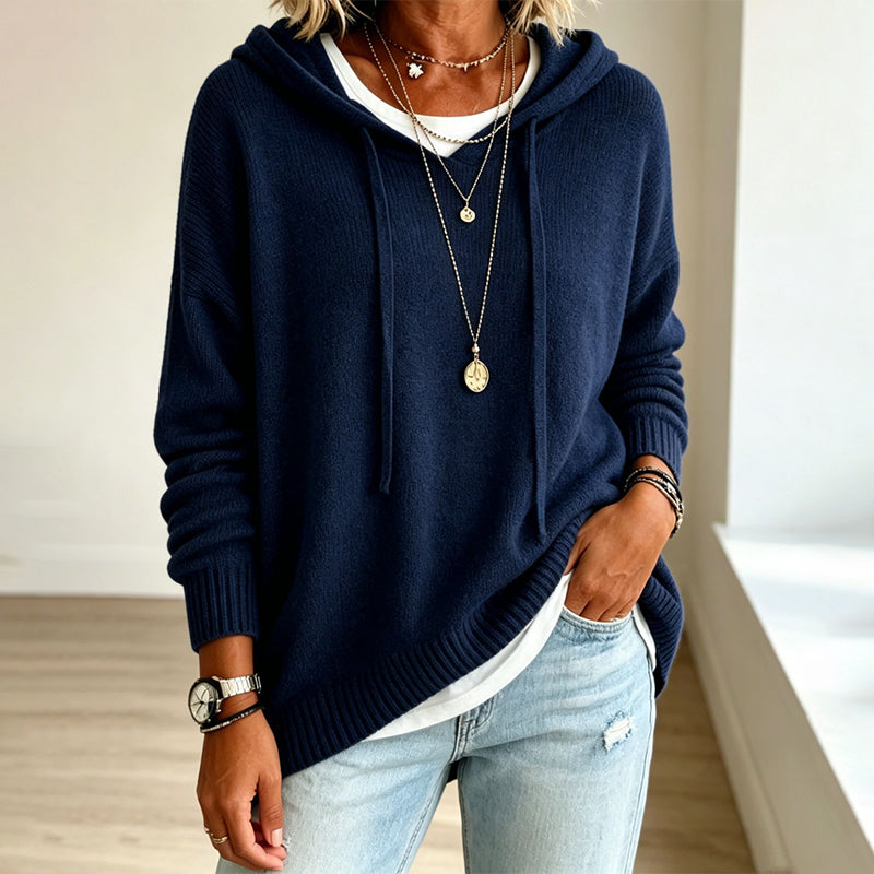Sera | Maglione lavorato a maglia con cappuccio