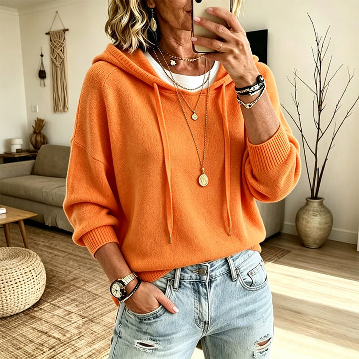 Sera | Maglione lavorato a maglia con cappuccio