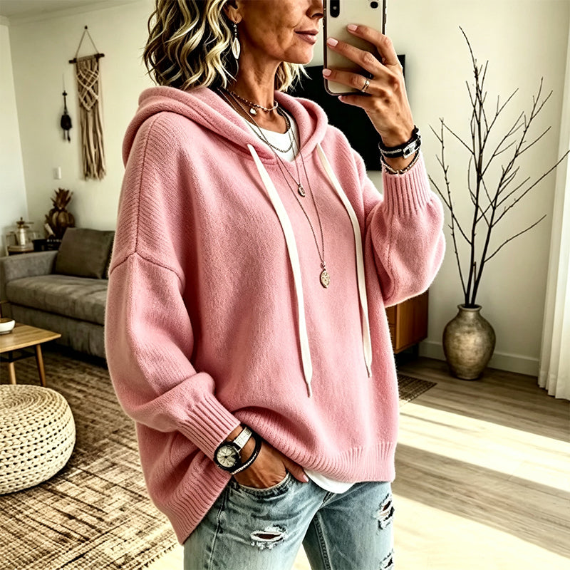 Sera | Maglione lavorato a maglia con cappuccio